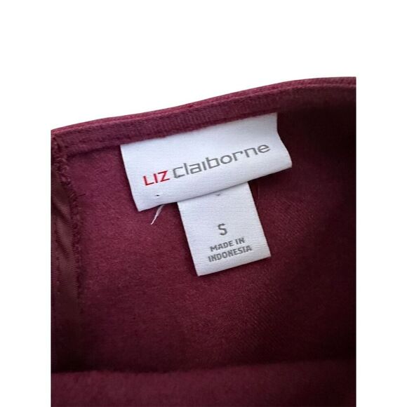 Liz Claiborne Women's Pleated Front Blouse Size S Short Sleeve - Picture 3 of 5